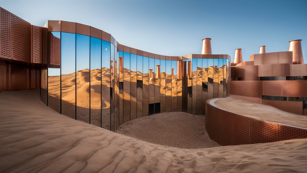 desert buildings design elements