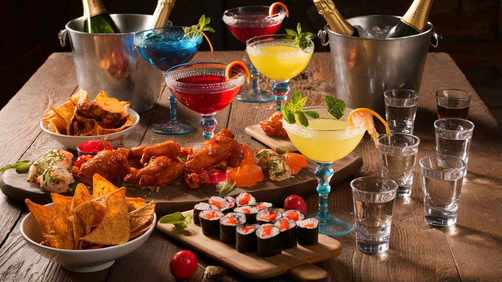 organize menu and beverages