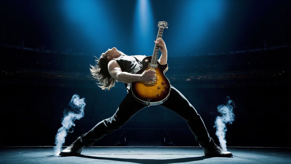 musicians playing solo guitar