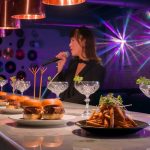 singing while fine dining